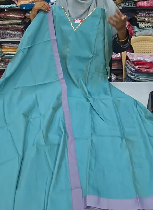 Silk Long Anarkali Kurti with Dupatta  | KS1180